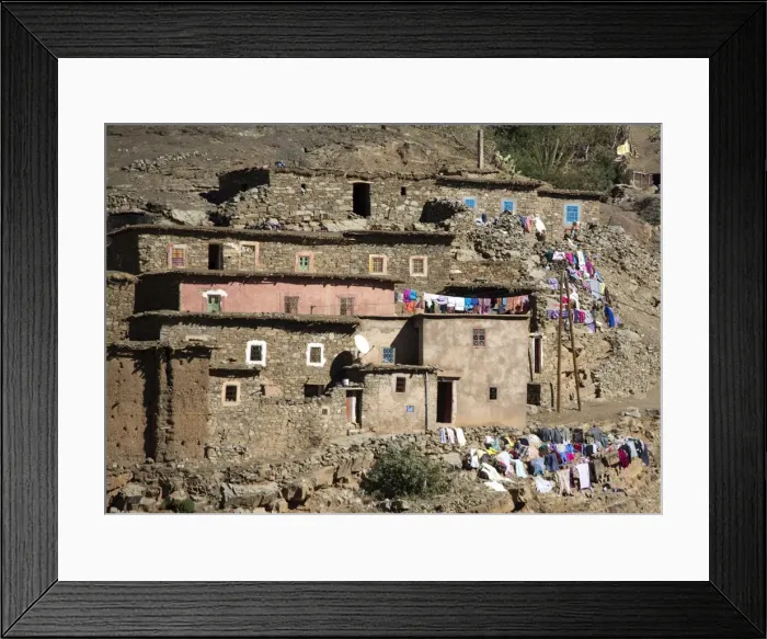 Framed Print : Traditional village in High Atlas Mountains, Morocco, North Africa, Africa Framed Print : Traditional village in High Atlas Mountains, Morocco, North Africa, Africa