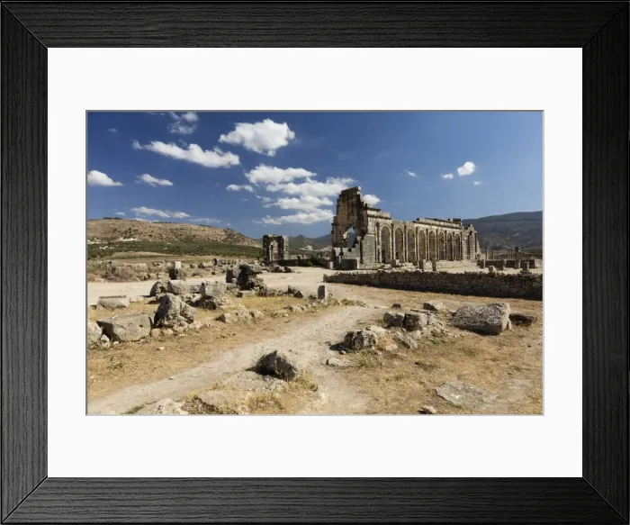 Framed Print : The Basilica at the Roman city of Volubilis, UNESCO World Heritage Site, near Moulay Idris Framed Print : The Basilica at the Roman city of Volubilis, UNESCO World Heritage Site, near Moulay Idris