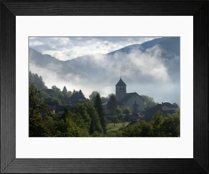 Framed Print : A morning view towards the village of Marthod, Savoie, France, Europe Framed Print : A morning view towards the village of Marthod, Savoie, France, Europe