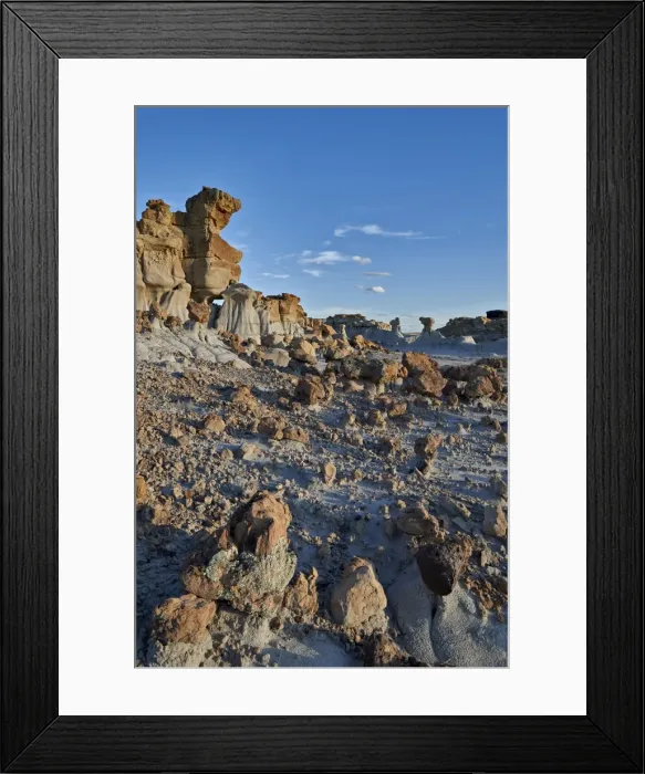 Framed Print : Rocks in the badlands, Ah-Shi-Sle-Pah Wilderness Study Area, New Mexico, United States of America Framed Print : Rocks in the badlands, Ah-Shi-Sle-Pah Wilderness Study Area, New Mexico, United States of America