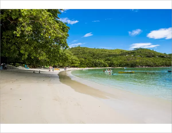 Port Launay beach, Port Launay Marine Park, Mahe, Republic of Seychelles, Indian Ocean