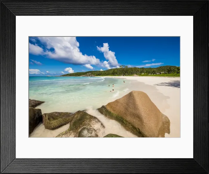 Framed Print : Grand Anse Beach, La Digue, Republic of Seychelles, Indian Ocean, Africa Framed Print : Grand Anse Beach, La Digue, Republic of Seychelles, Indian Ocean, Africa
