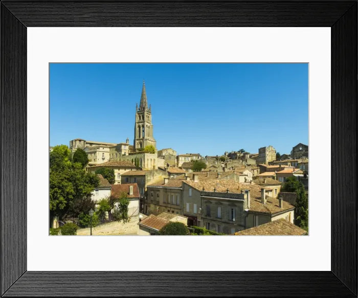Framed Print : The 53 metre bell tower of the 13th century church in this historic town and famous Framed Print : The 53 metre bell tower of the 13th century church in this historic town and famous