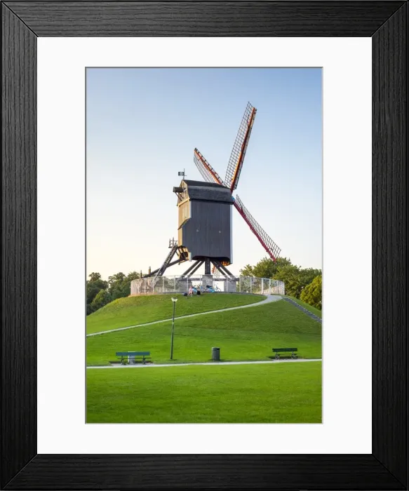 Framed Print : Sint-Janshuis Mill (Sint-Janshuismolen) windmill in the Kruisvest park, Bruges (Brugge) Framed Print : Sint-Janshuis Mill (Sint-Janshuismolen) windmill in the Kruisvest park, Bruges (Brugge)