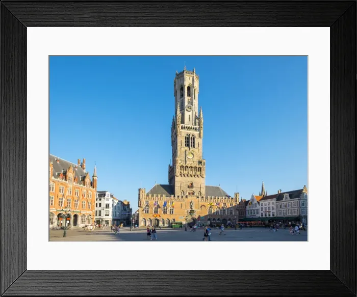 Framed Print : The 13th century Belfort van Brugge belfry tower on the Markt square, UNESCO World Heritage Site Framed Print : The 13th century Belfort van Brugge belfry tower on the Markt square, UNESCO World Heritage Site