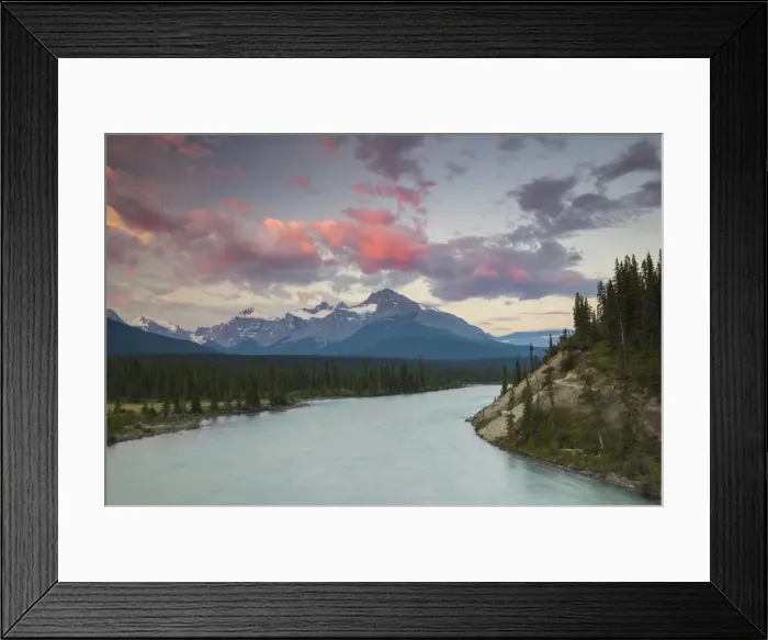 Framed Print : Sunrise and mountains, Saskatchewan River Crossing, Banff National Park, UNESCO World Heritage Site Framed Print : Sunrise and mountains, Saskatchewan River Crossing, Banff National Park, UNESCO World Heritage Site