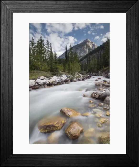 Framed Print : Rampart Creek in Banff National Park, UNESCO World Heritage Site, Alberta, Rocky Mountains Framed Print : Rampart Creek in Banff National Park, UNESCO World Heritage Site, Alberta, Rocky Mountains