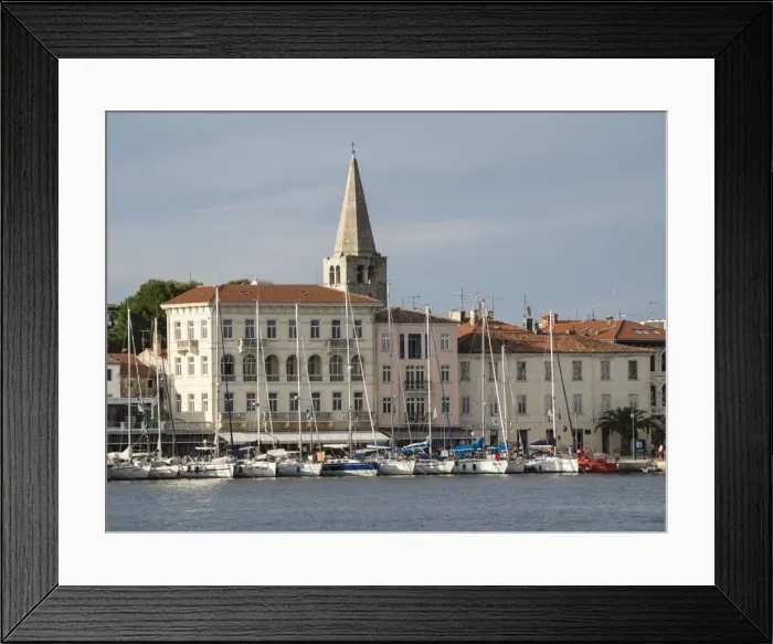 Framed Print : Harbour front at Porec, Istria, Croatia, Europe Framed Print : Harbour front at Porec, Istria, Croatia, Europe