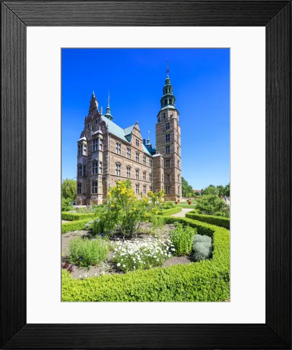 Framed Print : Gardens and Rosenborg Castle built in the Dutch Renaissance style, Copenhagen, Denmark Framed Print : Gardens and Rosenborg Castle built in the Dutch Renaissance style, Copenhagen, Denmark
