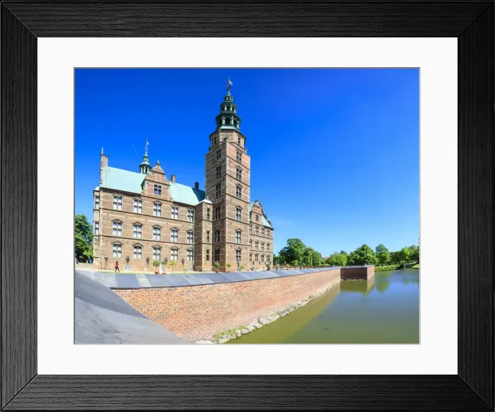 Framed Print : Panoramic of Rosenborg Castle built in the Dutch Renaissance style, Copenhagen, Denmark Framed Print : Panoramic of Rosenborg Castle built in the Dutch Renaissance style, Copenhagen, Denmark