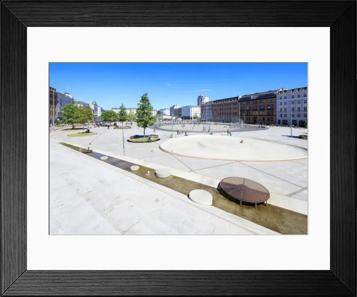 Framed Print : Israels Plads (Israels Square) located in the area between Norreport station and The Lakes Framed Print : Israels Plads (Israels Square) located in the area between Norreport station and The Lakes