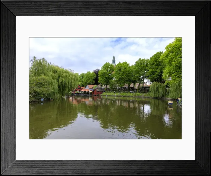 Framed Print : Dragon Boat Lake, Tivoli Gardens, Copenhagen, Denmark, Europe Framed Print : Dragon Boat Lake, Tivoli Gardens, Copenhagen, Denmark, Europe