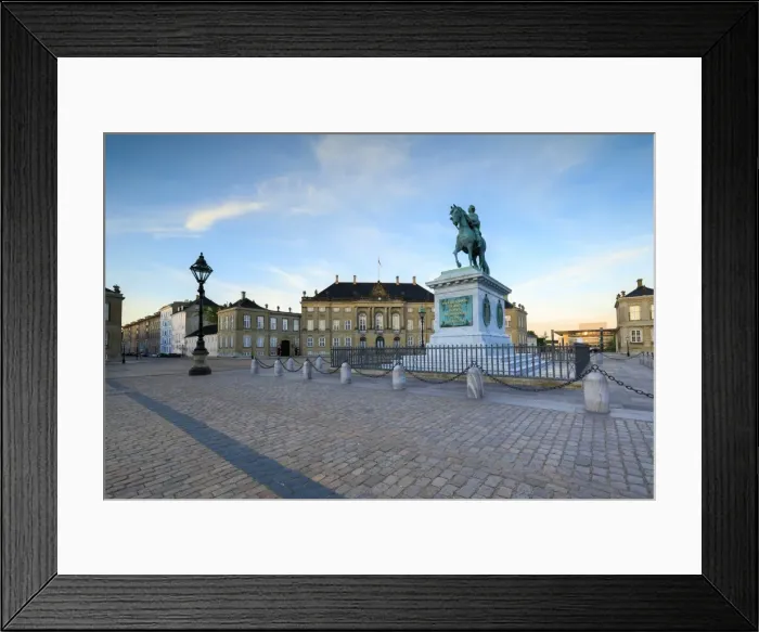 Framed Print : Statue of Frederick V, Amalienborg Palace Square, Copenhagen, Denmark, Europe Framed Print : Statue of Frederick V, Amalienborg Palace Square, Copenhagen, Denmark, Europe