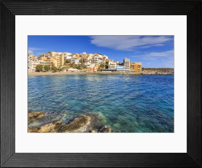 Framed Print : Clear azure waters of Kitroplateia Beach, Agios Nikolaos, Lasithi, Crete, Greek Islands Framed Print : Clear azure waters of Kitroplateia Beach, Agios Nikolaos, Lasithi, Crete, Greek Islands