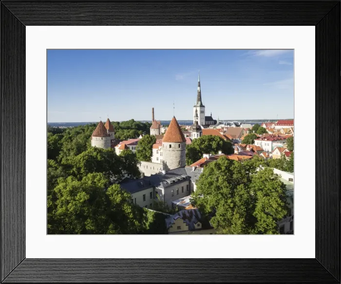 Framed Print : Cityscape view from the Patkuli viewing platform, Old Town, UNESCO World Heritage Site Framed Print : Cityscape view from the Patkuli viewing platform, Old Town, UNESCO World Heritage Site