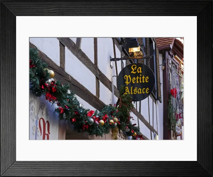 Framed Print : Christmas decoration in the old town Petite France, Strasbourg, Alsace, France, Europe Framed Print : Christmas decoration in the old town Petite France, Strasbourg, Alsace, France, Europe