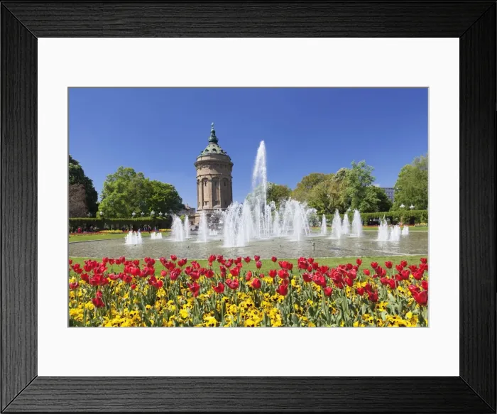 Framed Print : Wasserturm am Friedrichsplatz, Mannheim, Baden-Wurttemberg, Germany, Europe Framed Print : Wasserturm am Friedrichsplatz, Mannheim, Baden-Wurttemberg, Germany, Europe