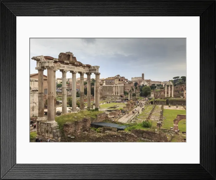 Framed Print : Roman Forum ruins, elevated view from Campidoglio, Historic Centre, Rome, UNESCO Framed Print : Roman Forum ruins, elevated view from Campidoglio, Historic Centre, Rome, UNESCO