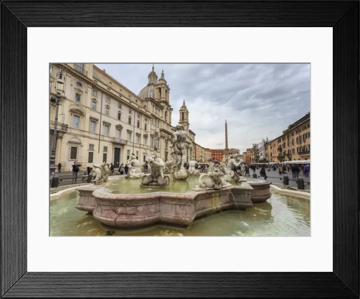 Framed Print : Fontana del Moro fountain and Piazza Navona, Historic Centre, Rome, UNESCO World Heritage Site Framed Print : Fontana del Moro fountain and Piazza Navona, Historic Centre, Rome, UNESCO World Heritage Site