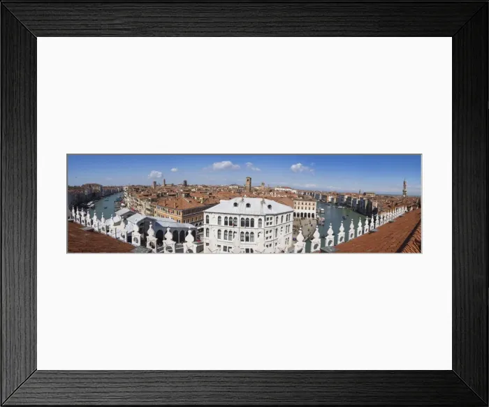 Framed Print : Panoramic view of the Grand Canal from the terrace of the Fondaco dei Tedeschi, Venice Framed Print : Panoramic view of the Grand Canal from the terrace of the Fondaco dei Tedeschi, Venice