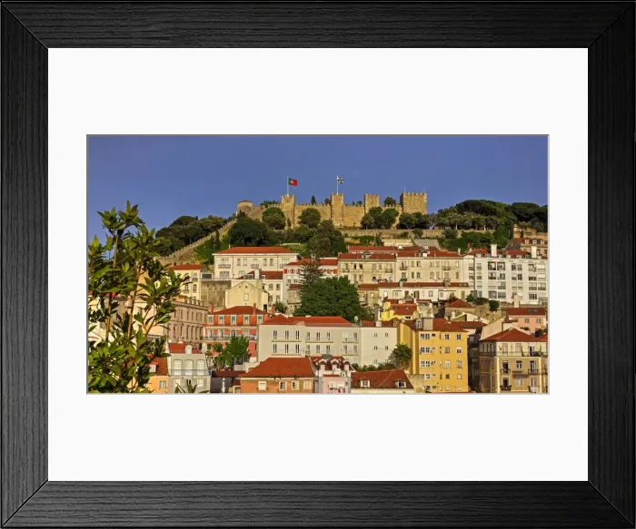 Framed Print : Castelo de Sao Jorge, Baixa, Lisbon, Portugal, Europe Framed Print : Castelo de Sao Jorge, Baixa, Lisbon, Portugal, Europe