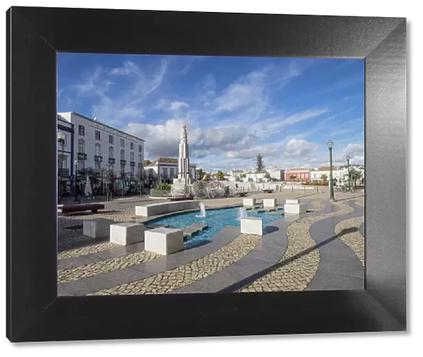 Square of the Republic, Tavira, Algarve, Portugal, Europe