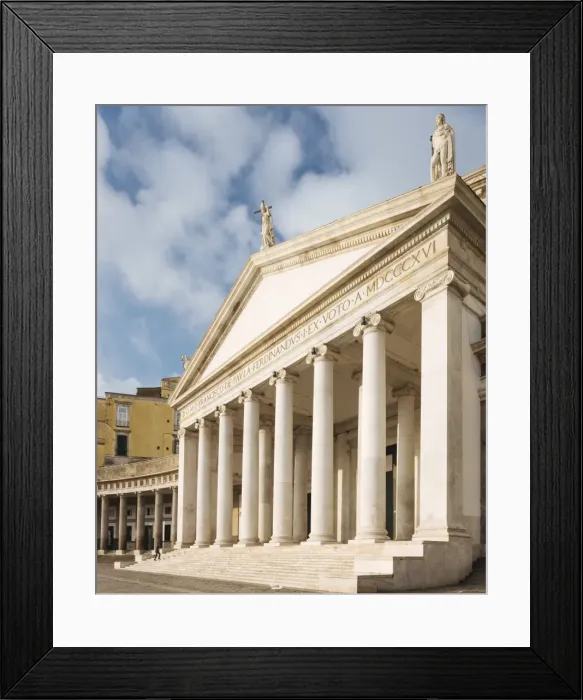 Framed Print : Basilica Reale Pontificia San Francesco da Paola, Naples, Campania, Italy, Europe Framed Print : Basilica Reale Pontificia San Francesco da Paola, Naples, Campania, Italy, Europe