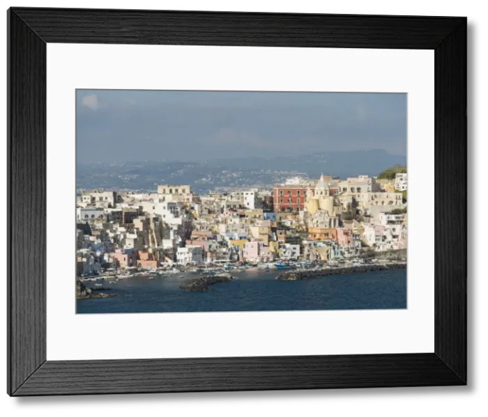 Framed Print : Island of Procida, Bay of Naples, Campania, Italy, Europe Framed Print : Island of Procida, Bay of Naples, Campania, Italy, Europe