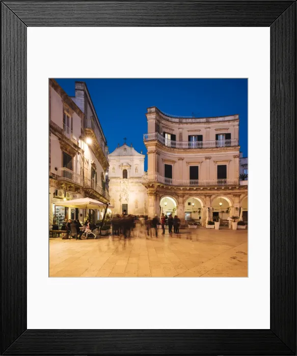 Framed Print : Basilica di San Martino at night, Centro Storico, Martina Franca, Puglia, Italy, Europe Framed Print : Basilica di San Martino at night, Centro Storico, Martina Franca, Puglia, Italy, Europe