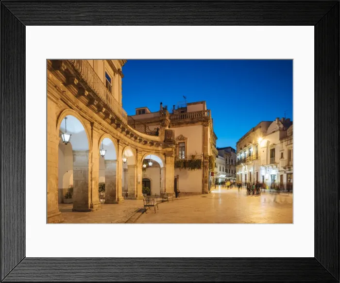 Framed Print : Via Giuseppe Garibaldi at night, Centro Storico, Martina Franca, Puglia, Italy, Europe Framed Print : Via Giuseppe Garibaldi at night, Centro Storico, Martina Franca, Puglia, Italy, Europe