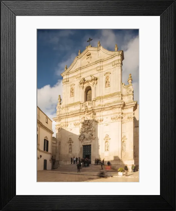 Framed Print : Exterior of Basilica di San Martino, Centro Storico, Martina Franca, Puglia, Italy Framed Print : Exterior of Basilica di San Martino, Centro Storico, Martina Franca, Puglia, Italy