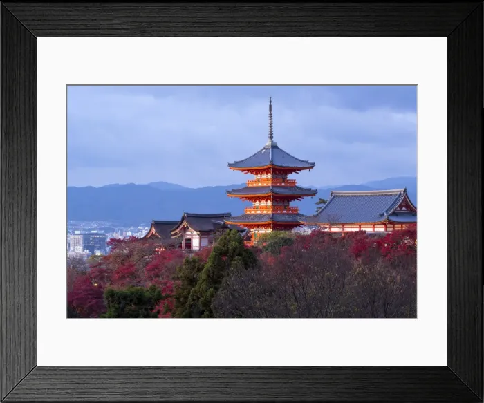 Framed Print : Kiyomizu-dera temple, UNESCO World Heritage Site, Kyoto, Honshu, Japan, Asia Framed Print : Kiyomizu-dera temple, UNESCO World Heritage Site, Kyoto, Honshu, Japan, Asia