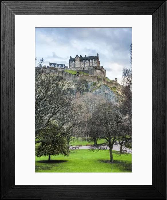 Framed Print : Edinburgh Castle, UNESCO World Heritage Site, seen from Princes Street Gardens, Edinburgh Framed Print : Edinburgh Castle, UNESCO World Heritage Site, seen from Princes Street Gardens, Edinburgh