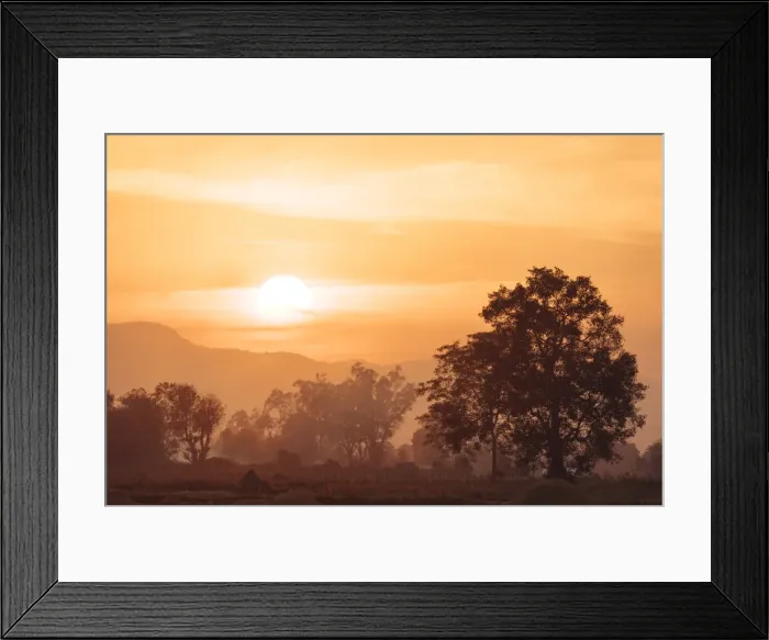 Framed Print : Sunset over Paddy fields near Hsipaw, Shan State, Myanmar (Burma), Asia Framed Print : Sunset over Paddy fields near Hsipaw, Shan State, Myanmar (Burma), Asia