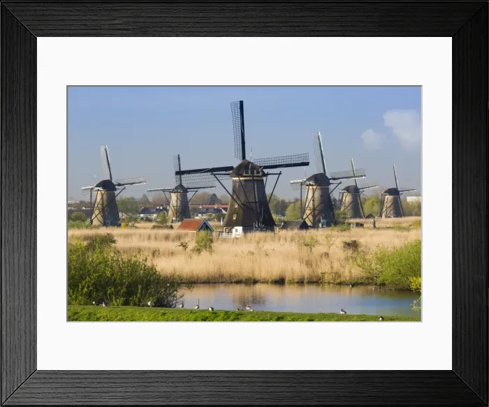 Framed Print : Windmills, Kinderdijk, UNESCO World Heritage Site, Netherlands, Europe Framed Print : Windmills, Kinderdijk, UNESCO World Heritage Site, Netherlands, Europe