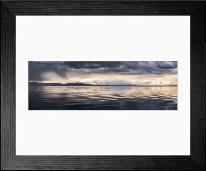 Framed Print : Dramatic storm clouds over Lake Titicaca, Peru, South America