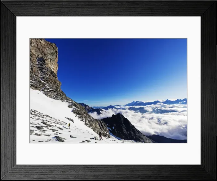 Framed Print : View to Mont Blanc in France from Grand Combin, Valais, Swiss Alps, Switzerland, Europe Framed Print : View to Mont Blanc in France from Grand Combin, Valais, Swiss Alps, Switzerland, Europe