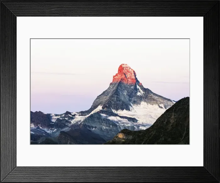 Framed Print : The Matterhorn, 4478m, at sunrise, Zermatt, Valais, Swiss Alps, Switzerland, Europe Framed Print : The Matterhorn, 4478m, at sunrise, Zermatt, Valais, Swiss Alps, Switzerland, Europe