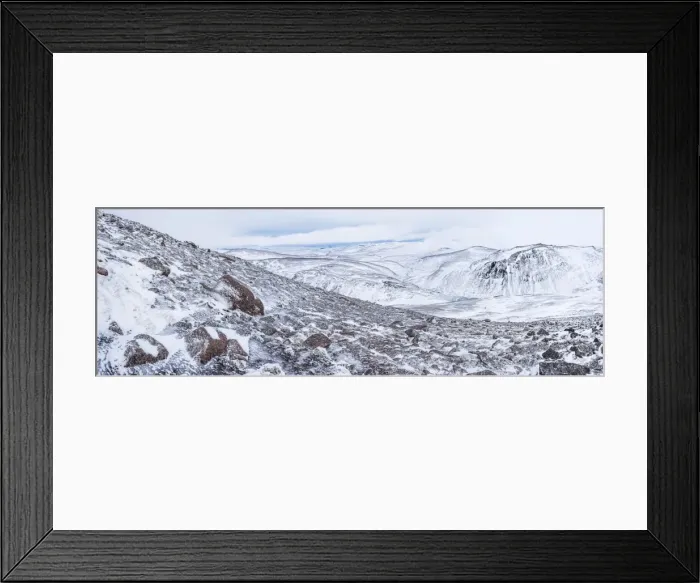 Framed Print : CairnGorm Mountain covered in snow in winter, Cairngorms National Park, Scotland Framed Print : CairnGorm Mountain covered in snow in winter, Cairngorms National Park, Scotland