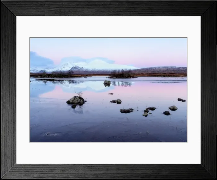 Framed Print : Lochan na h-achlaise, Scotland, United Kingdom, Europe