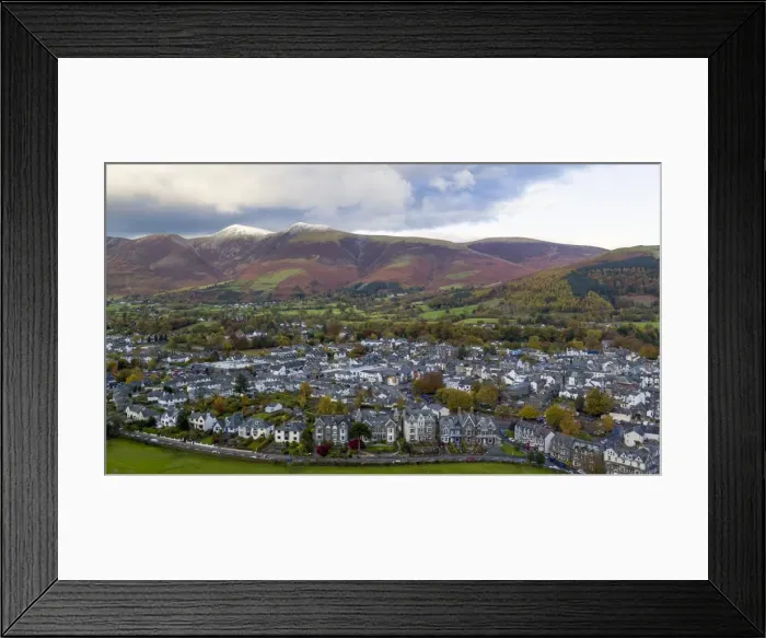 Framed Print : Keswick and Skiddaw beyond, Lake District National Park, UNESCO World Heritage Site Framed Print : Keswick and Skiddaw beyond, Lake District National Park, UNESCO World Heritage Site