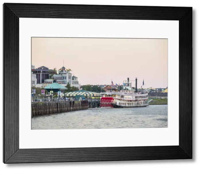 Framed Print : Steamboat Natchez on the Mississippi River, French Quarter, New Orleans, Louisiana Framed Print : Steamboat Natchez on the Mississippi River, French Quarter, New Orleans, Louisiana