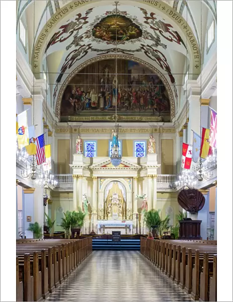 Interior of Saint Louis Cathedral, French Quarter, New Orleans, Louisiana, United States of America