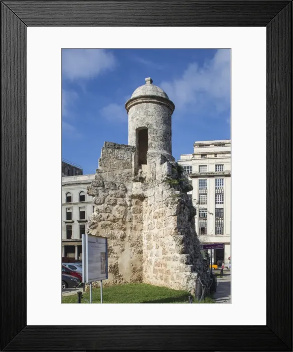 Framed Print : Remains of the old city walls outside the Museum of the Revolution, Havana, Cuba Framed Print : Remains of the old city walls outside the Museum of the Revolution, Havana, Cuba