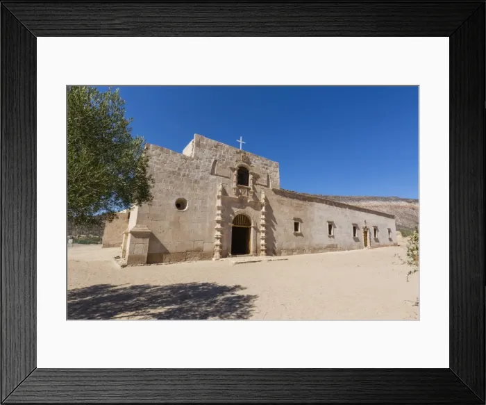 Framed Print : Exterior view of the Jesuit Mision de San Francisco Borja, Baja California, Mexico Framed Print : Exterior view of the Jesuit Mision de San Francisco Borja, Baja California, Mexico