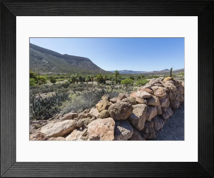 Framed Print : View of the Jesuit Mision de San Francisco Borja, Baja California, Mexico, North America Framed Print : View of the Jesuit Mision de San Francisco Borja, Baja California, Mexico, North America