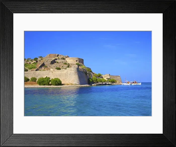 Framed Print : The Island of Spinalonga, Crete, Greek Islands, Greece, Europe Framed Print : The Island of Spinalonga, Crete, Greek Islands, Greece, Europe