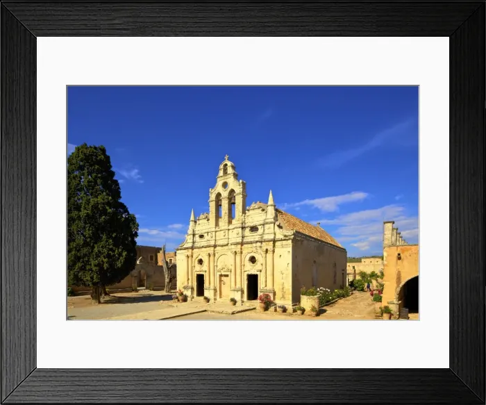 Framed Print : Arkadi Monastery, Crete, Rethymno, Greek Islands, Greece, Europe Framed Print : Arkadi Monastery, Crete, Rethymno, Greek Islands, Greece, Europe