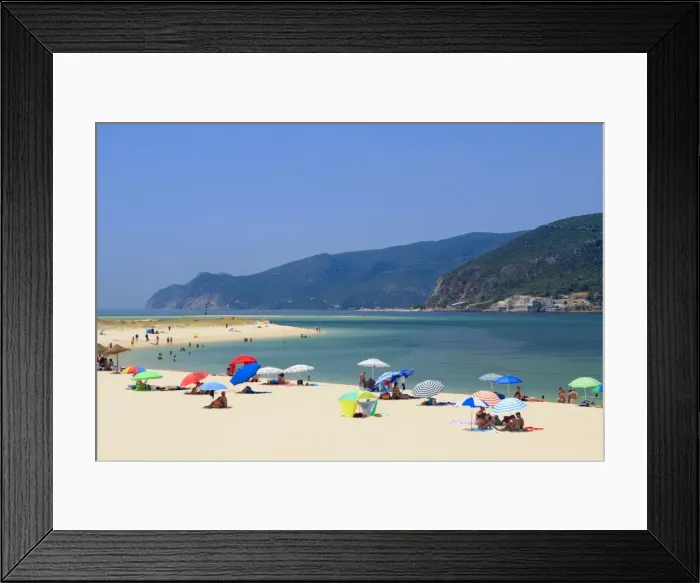 Framed Print : Beach at Troia, Portugal, Europe Framed Print : Beach at Troia, Portugal, Europe