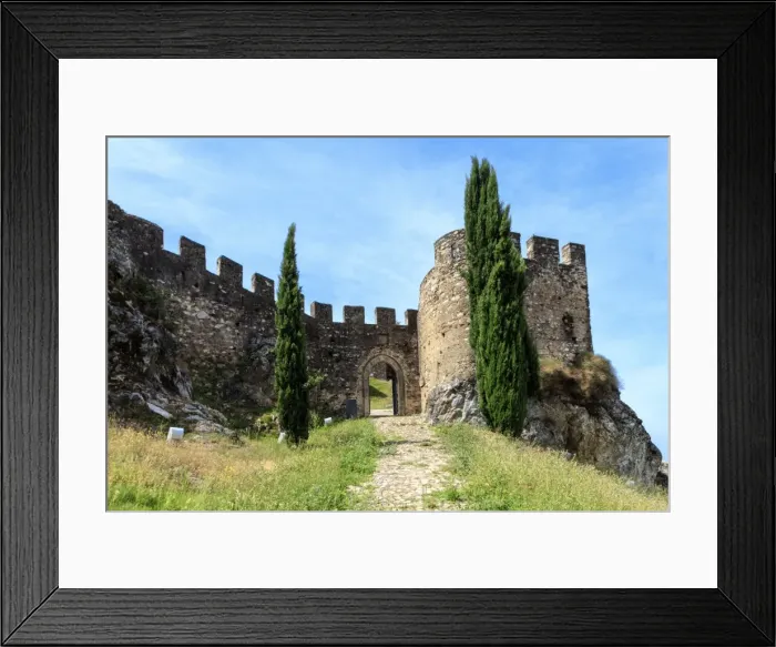 Framed Print : Castle of Alegrete, a dramatic Portuguese medieval hill-top village near Portalegre Framed Print : Castle of Alegrete, a dramatic Portuguese medieval hill-top village near Portalegre